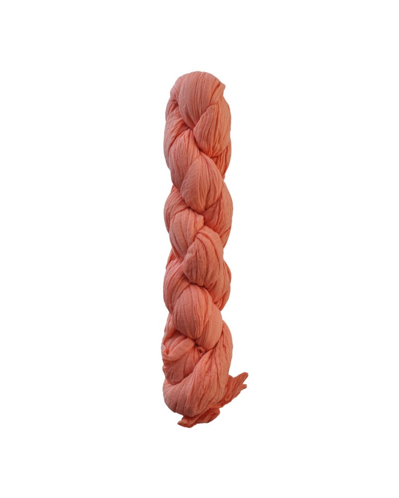 Foulard chèche en coton crevette tressé - Boutique Toutacoo