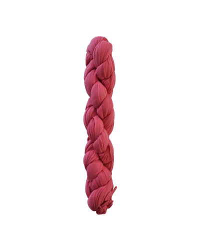Foulard chèche en coton rose tressé - Boutique Toutacoo