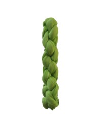 Foulard chèche en coton vert anis tressé - Boutique Toutacoo