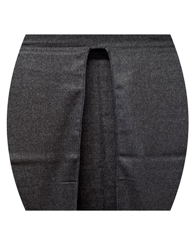 Poncho gris con flecos para mujer - Comprar ponchos - Toutacoo.