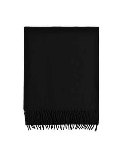 Schwarzer Schal aus Lammwolle, Verkauf von Wollschals, Toutacoo.