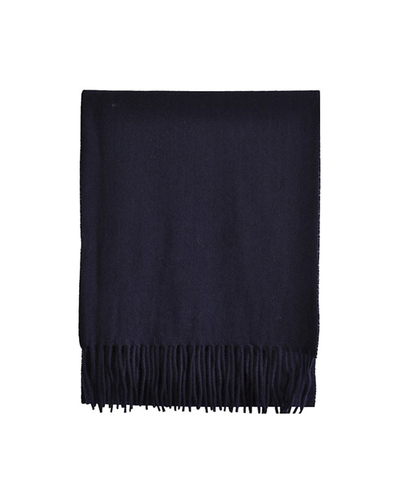 Bufanda azul marino Lambswool, Venta de bufandas de lana, Toutacoo.