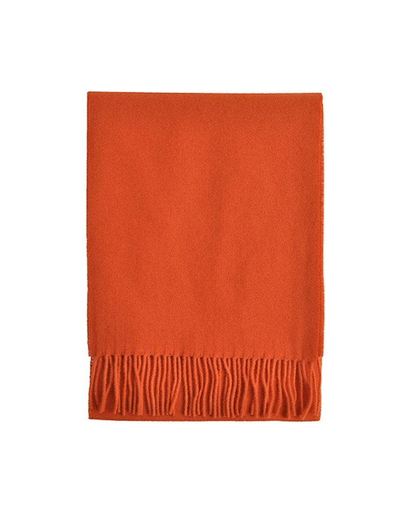 Echarpe orange Lambswool, Vente d'écharpes en laine, Toutacoo.
