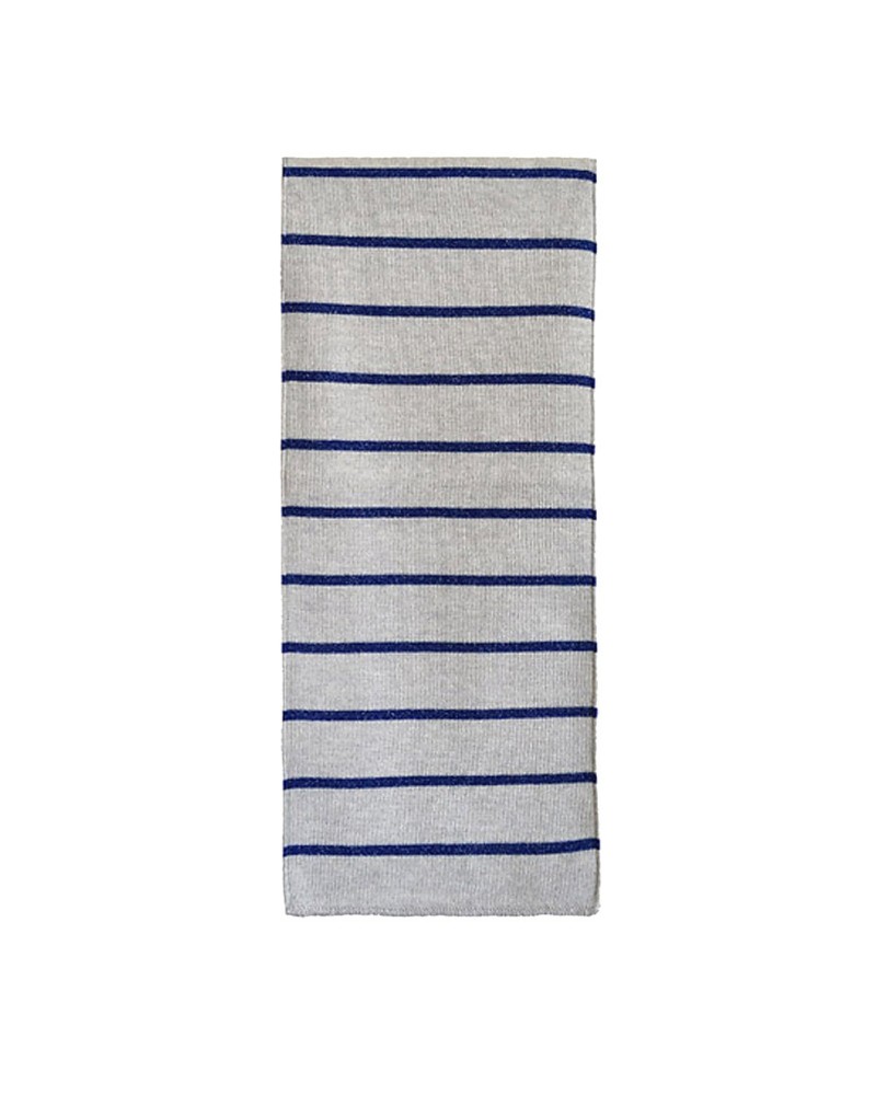 Echarpe grise, modèle  Amiral gris/bleu, Vente en ligne d'écharpes, Toutacoo.