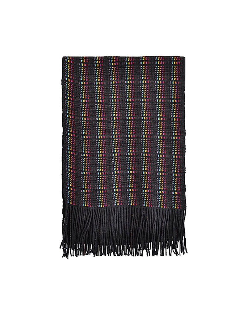 Echarpe Prince de Galles noir/multicolore - TOUTACOO