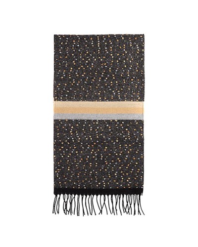Echarpe à pois grise, vente écharpes en laine sur TOUTACOO.