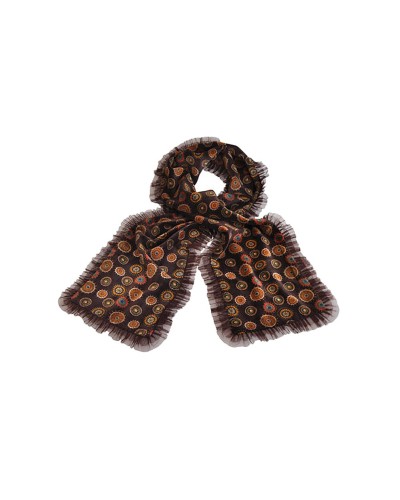 Echarpe aubergine, écharpe en velours, echarpe femme, TOUTACOO