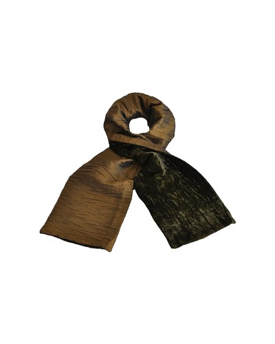 Echarpe bronze, écharpe froissée, écharpe en velours, TOUTACOO