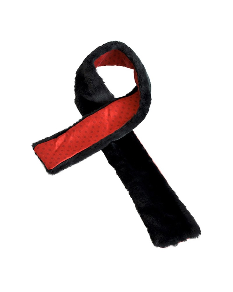 Echarpe fourrure, echarpe boa noire, TOUTACOO.