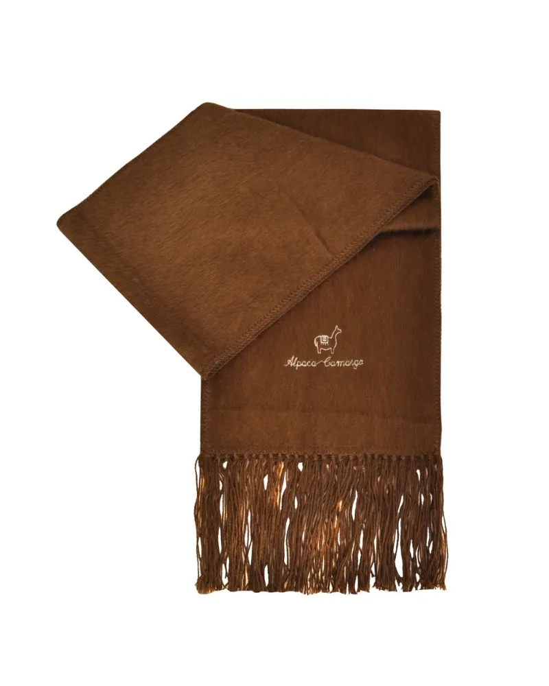 Echarpe en alpaga marron clair, Vente d'écharpes en ligne sur Toutacoo.
