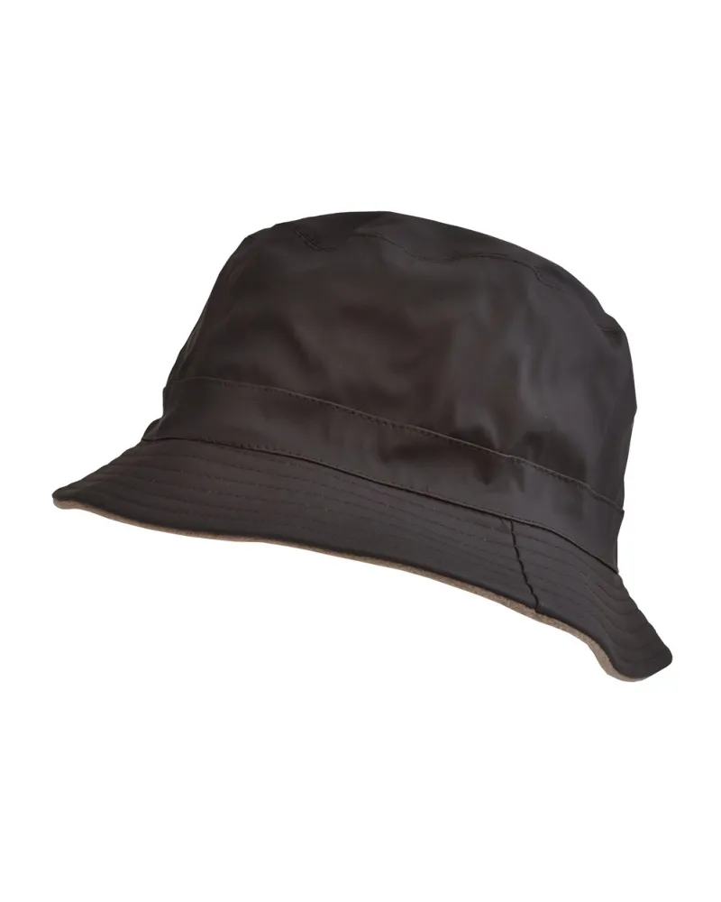 Bob de pluie marron / taupe - Vente de bob imperméable - Toutacoo.