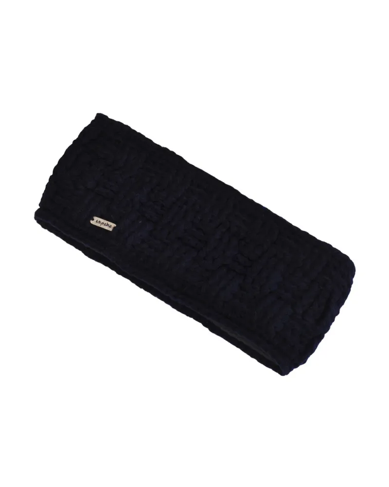 Bandeau uni marine - Fabriqué à la Main - Bandeau Ski, Cache-oreilles - Toutacoo.