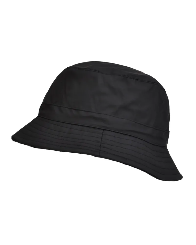 Bob de pluie noir / noir - Vente de bob imperméable - Toutacoo.