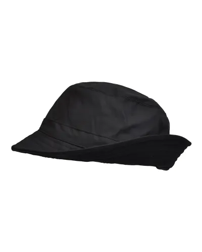 Bob de pluie noir / noir - Vente de bob imperméable - Toutacoo.