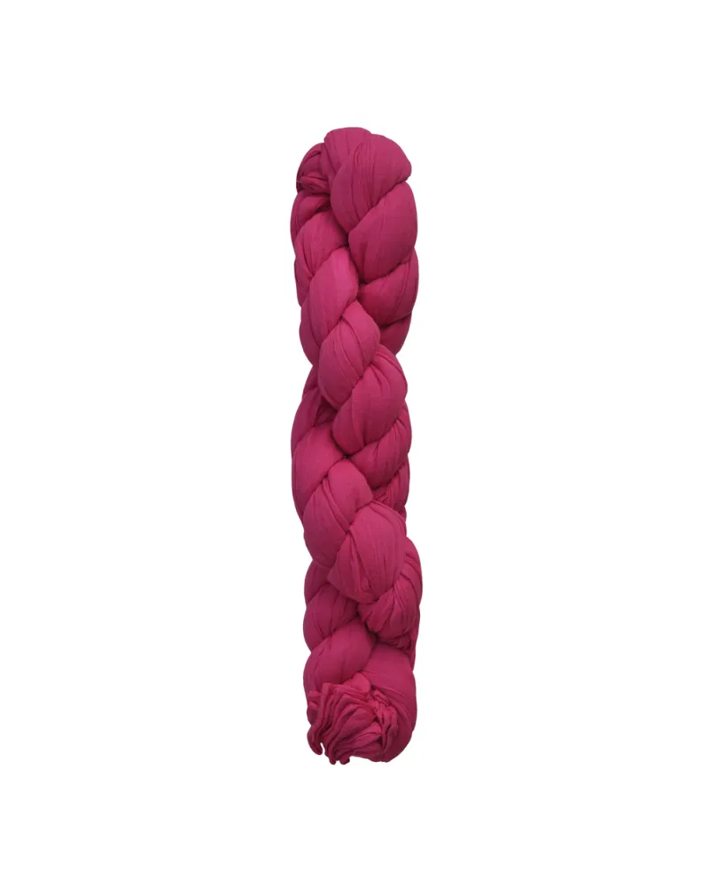Pañuelo chèche de algodón trenzado rosa - Tienda Toutacoo