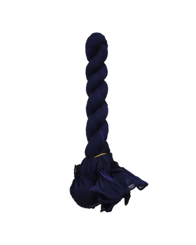 Vente chèche bleu marine, 100% coton, Foulard chèche torsadé, TOUTACOO.