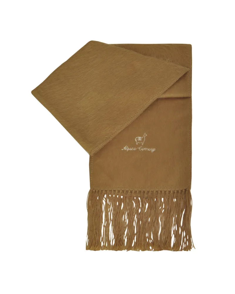 Echarpe en alpaga camel, Vente en ligne sur Toutacoo.