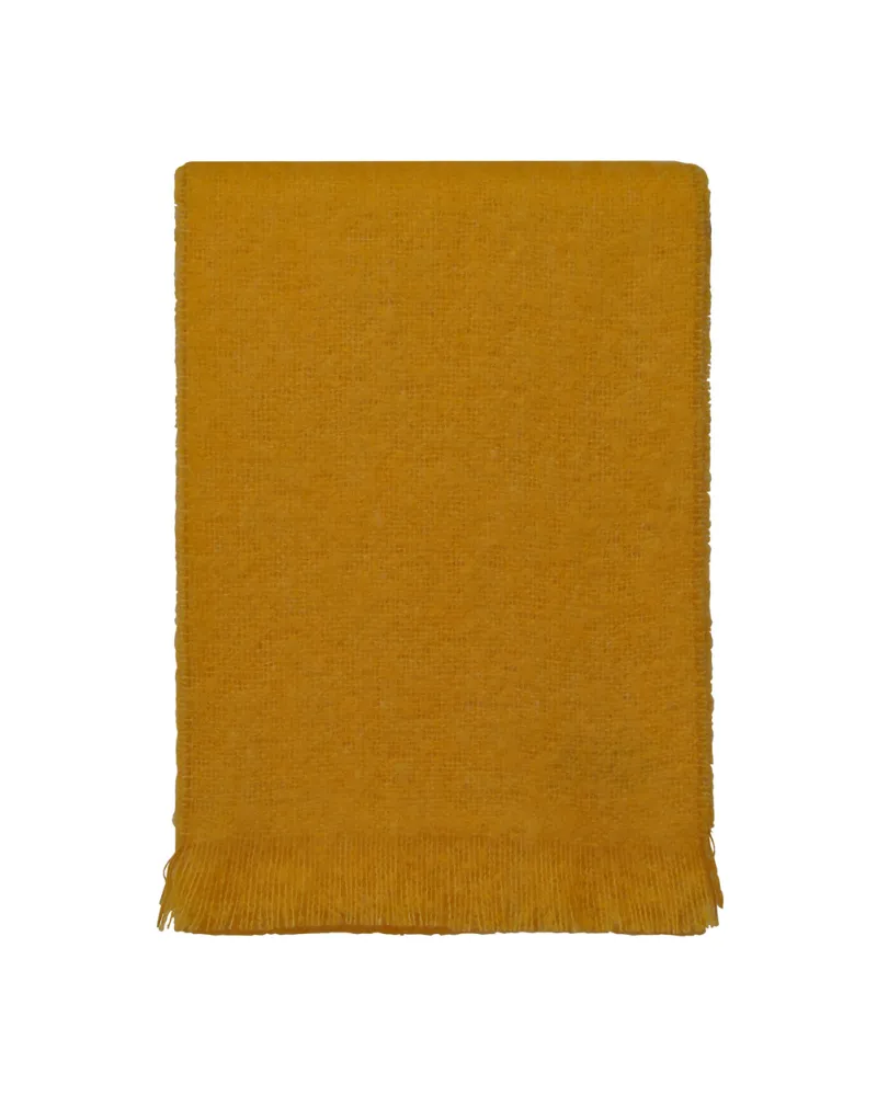 Echarpe jaune moutarde mohair, Vente d'écharpes en laine, Toutacoo.