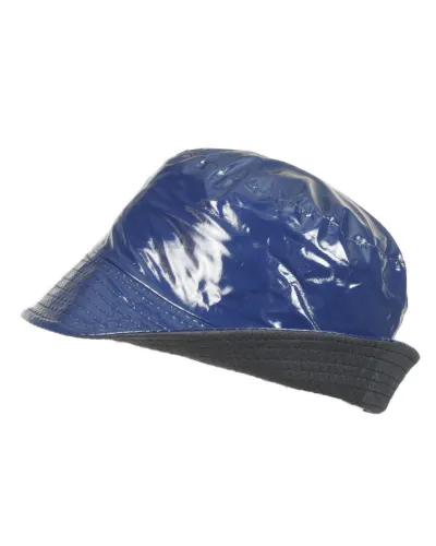 Cappello antipioggia in vinile blu - Vendita cappelli impermeabili - Toutacoo.