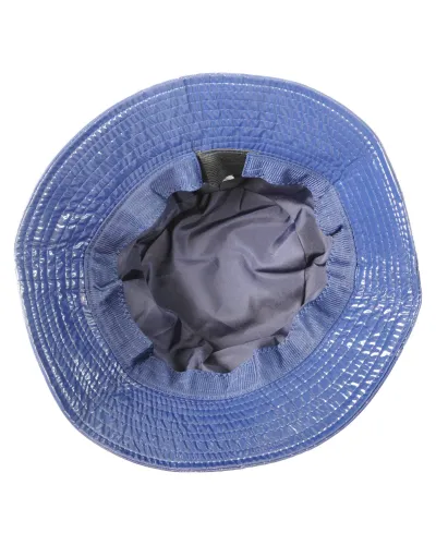 Blue vinyl rain hat - Waterproof hat sale - Toutacoo.