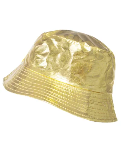 Cappello antipioggia in vinile dorato - Vendita cappelli impermeabili - Toutacoo.