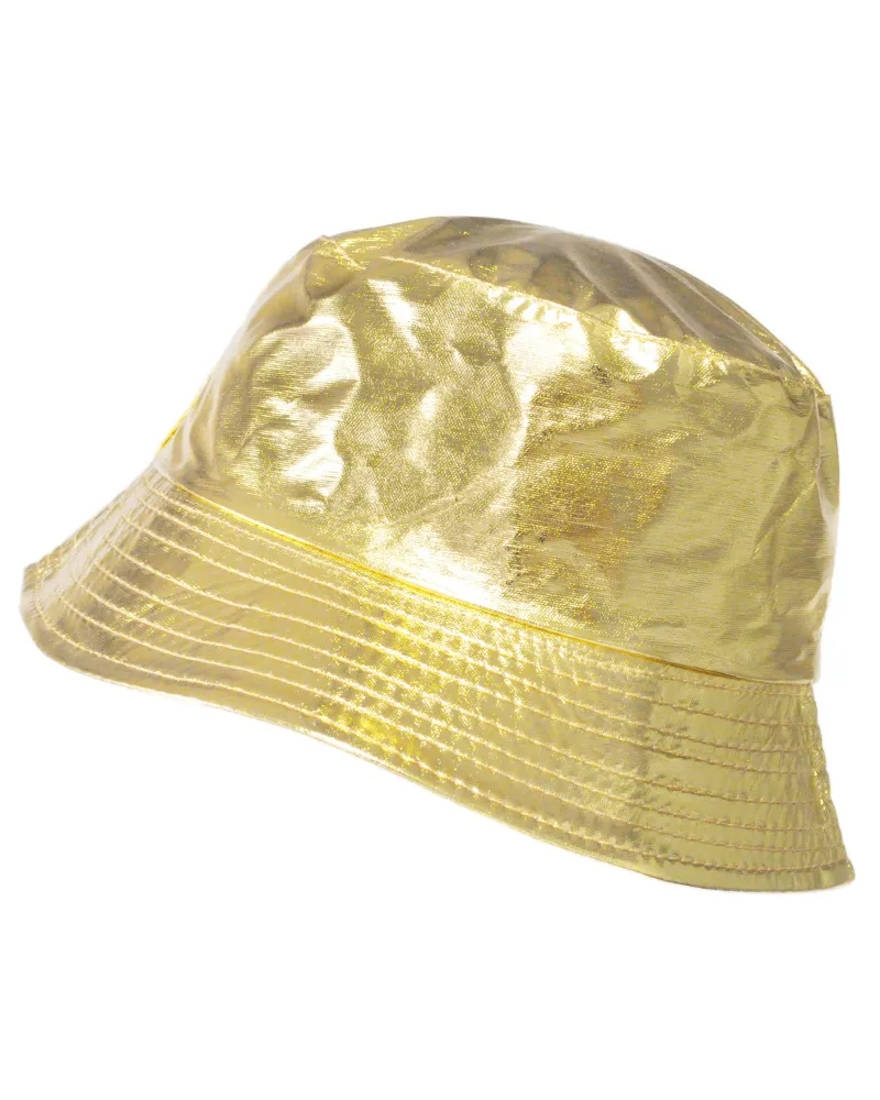 Sombrero de lluvia de vinilo dorado - Venta de sombreros impermeables - Toutacoo.