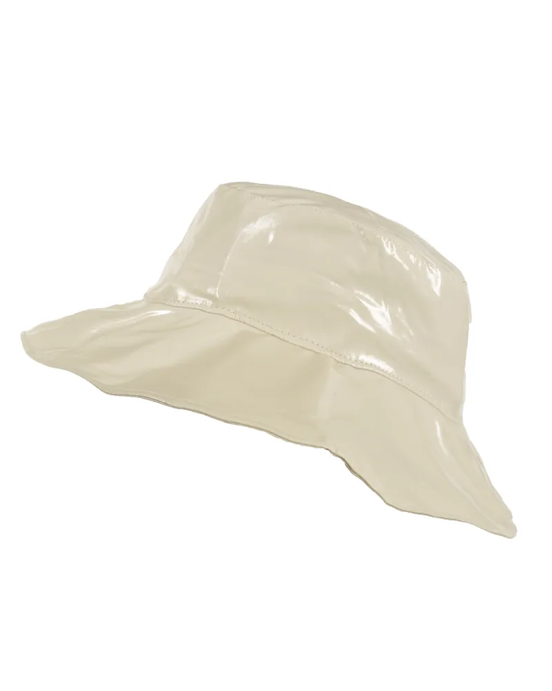 Sombrero de lluvia, Sombrero de ala ancha beige - Sombrero impermeable en venta - Toutacoo.