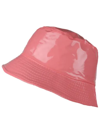 Pink vinyl rain hat - Waterproof hat sale - Toutacoo.