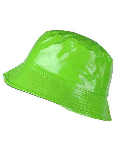 Sombrero de lluvia de vinilo verde - Venta de sombreros impermeables - Toutacoo.