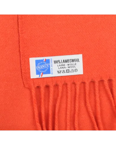 Echarpe corail Lambswool, Vente d'écharpes en laine, Toutacoo.