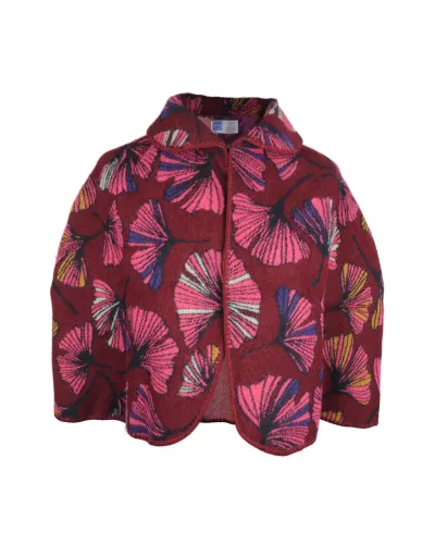 Cappa da donna, foglia di ginkgo rosa - Toutacoo.