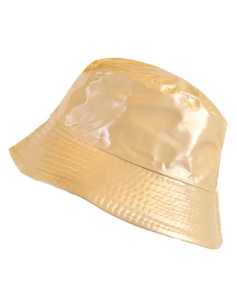 Sombrero de lluvia de vinilo beige - Venta de sombreros impermeables - Toutacoo.