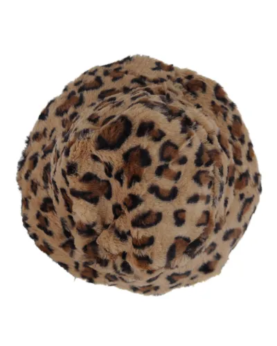 Chapeau cloche léopard fourrure- Vente de chapeau imperméable - Toutacoo.