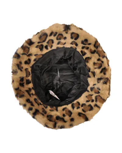 Chapeau cloche léopard fourrure- Vente de chapeau imperméable - Toutacoo.