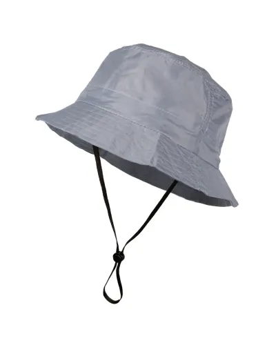 Chapeau de Pluie, Bob imperméable gris réglable avec jugulaire - Vente de bob imperméable - Toutacoo.