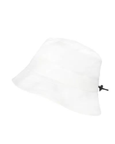 Weißer Hut, zusammenfaltbar in integrierter Tasche – Toutacoo.