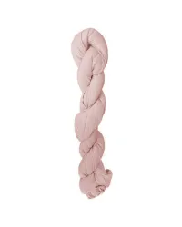 Pañuelo bufanda de algodón beige rosado trenzado -  Toutacoo