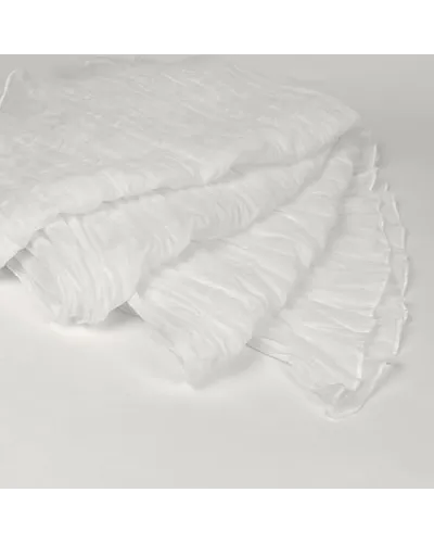 Sciarpa chèche in cotone bianco intrecciato -  Toutacoo