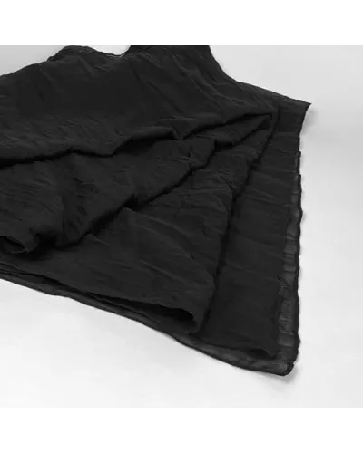 Deep black cotton scarf - Toutacoo Boutique