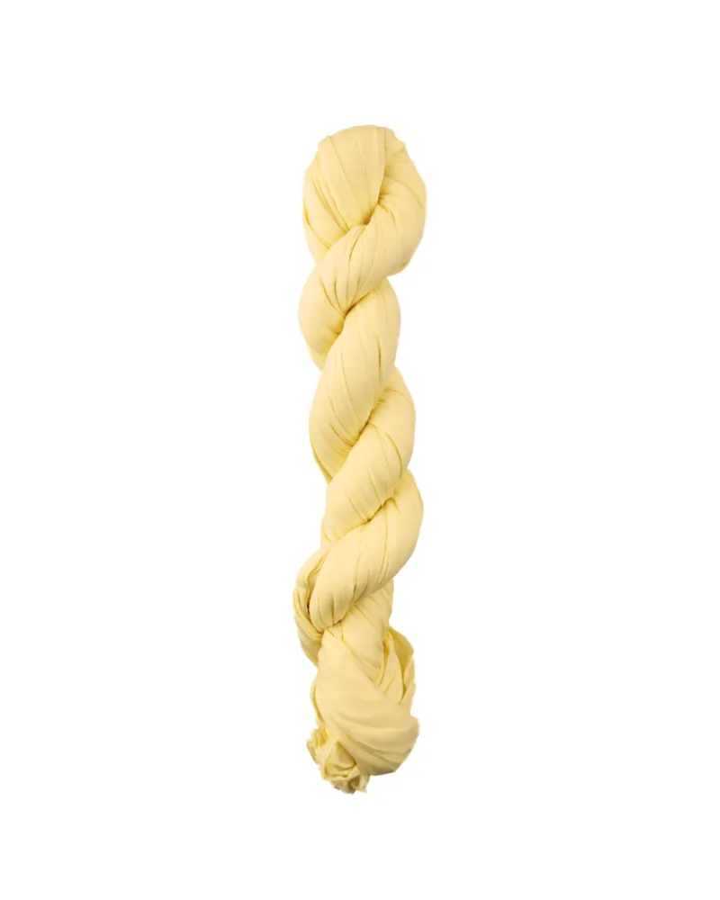 Sciarpa in cotone giallo estivo intrecciato - Boutique Toutacoo