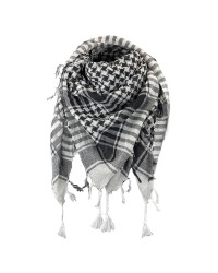 Keffieh noir / blanc en coton, foulard palestinien, Toutacoo.