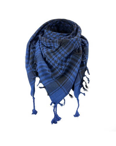 Keffieh noir / bleu en coton, foulard palestinien, Toutacoo.