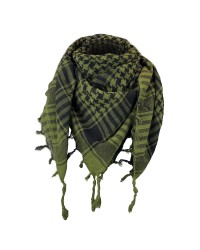 Keffieh noir / kaki en coton, foulard palestinien, Toutacoo.