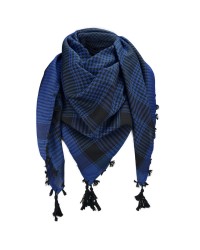 Keffieh noir et  bleu en coton, foulard palestinien, Toutacoo.