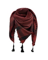 Keffieh noir et rouge en coton, foulard palestinien, Toutacoo.